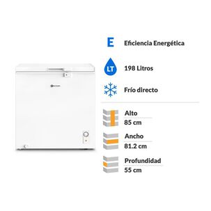 Freezer Horizontal Mademsa M200D / Fr&iacute;o Directo / 198 Litros / E